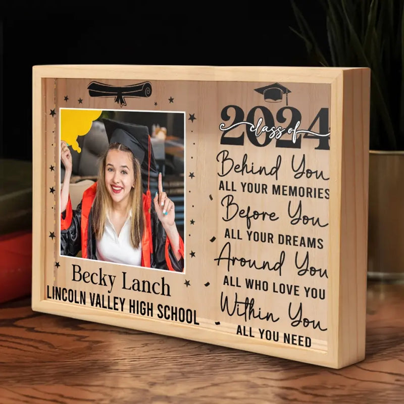 Custom Photo Graduation Gifts for Students - Personalized Frame Light Box