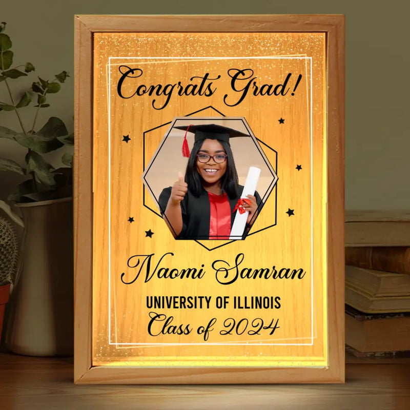 Custom Photo Graduation Gifts - Personalized Frame Light Box