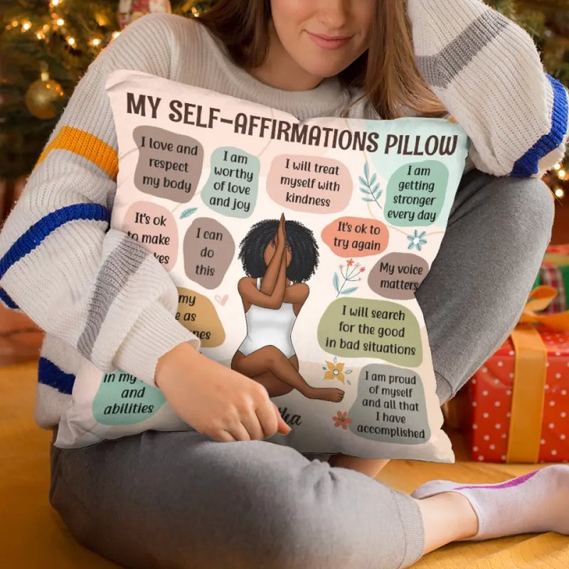 Custom Name Self-Affirmation Gifts for Women - Personalized Pillow