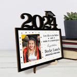 Custom Photo Graduation Gifts for Students - Personalized Wooden Plaque