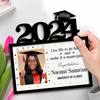 Custom Photo Live Life To Its Fullest - Family Personalized Custom 2-Layered Wooden Plaque With Stand - Graduation Gift For Siblings, Brothers, Sisters