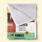 Custom Name Christian Affirmation Gifts for Women - Personalized Blanket