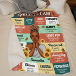 Custom Name Christian Affirmation Gifts for Women - Personalized Blanket
