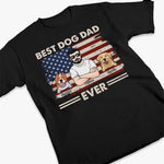 Custom Name Best Dog Dad Patriotic Gifts - Personalized Apparel