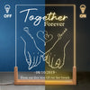 Love You Today, Love You Tomorrow - Couple Personalized Custom Shaped 3D LED Walnut Night Light - Gift For Husband Wife, Anniversary