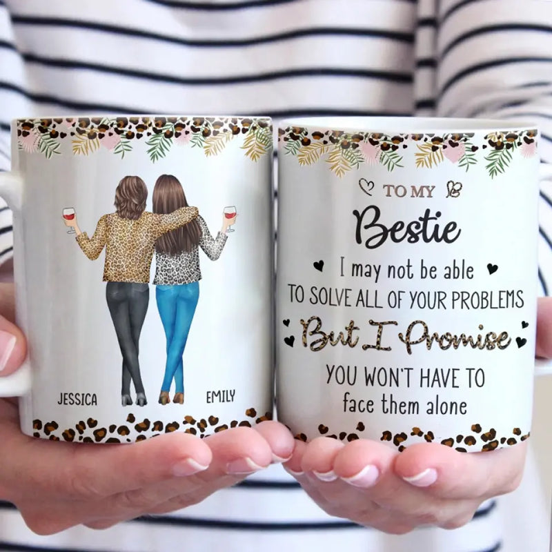 Custom Name Bestie Gifts for Women - Personalized Mugs