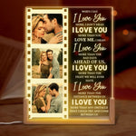 Custom Photo Romantic Couple Gifts - Personalized 3D LED Walnut Night Light