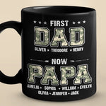 Custom Name First Dad Now Papa Gifts for Fathers - Personalized Mugs