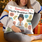 Custom Name Mental Health Affirmation Gifts - Personalized Pillow