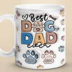Custom Name Best Dog Dad Gifts for Dog Lovers - Personalized Mugs