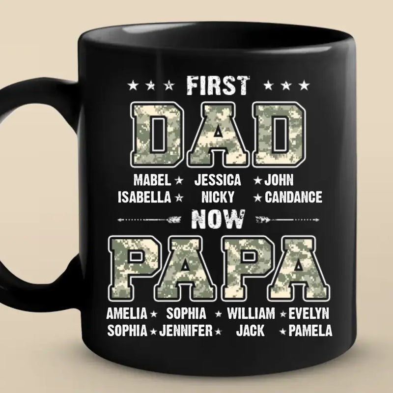 Custom Name First Dad Now Papa Gifts for Fathers - Personalized Mugs