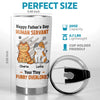 Time Spent With Cats Is Never Wasted - Cat Personalized Custom Tumbler - Father's Day, Gift For Pet Owners, Pet Lovers