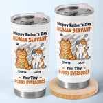 Custom Name Cat Dad Father's Day Gifts - Personalized Tumbler