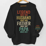 Custom Husband Father Papa Gifts for Dad - Personalized Sweater