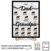 First Dad Now Grandpa - Family Personalized Custom 2-Layered Wooden Plaque With Stand - Father's Day, Gift For Dad, Grandpa