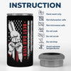 Behind Every Great Child - Personalized Custom 4 In 1 Can Cooler Tumbler - Father's Day, Birthday Gift For Dad, Grandpa