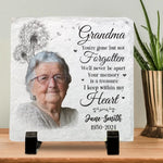 Custom Photo Grandma Memorial Gifts - Personalized Memorial Stone