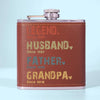 The Amazing Journey Of A Man - Family Personalized Custom Hip Flask - Father's Day, Gift For Dad, Grandpa