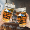 It's A Father Figure - Family Personalized Custom Beer Glass - Father's Day, Gift For Dad, Grandpa