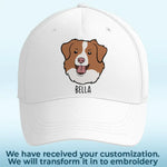 Custom Name Dog Gifts for Dog Lovers - Personalized Embroidered Cap