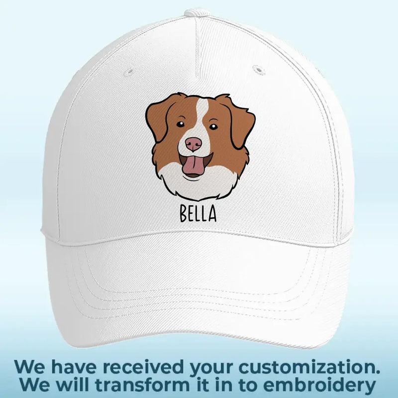Custom Name Dog Gifts for Dog Lovers - Personalized Embroidered Cap