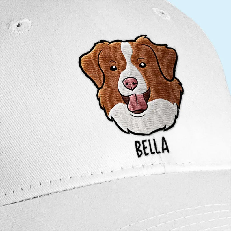 Custom Name Dog Gifts for Dog Lovers - Personalized Embroidered Cap