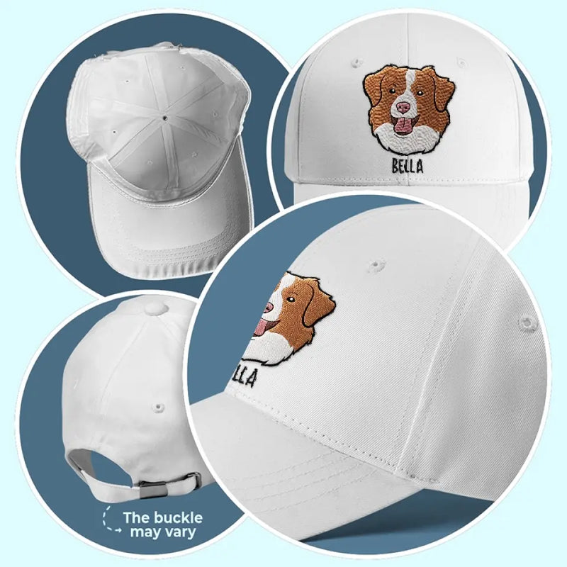 Custom Name Dog Gifts for Dog Lovers - Personalized Embroidered Cap