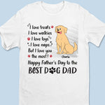 Custom Name Dog Dad Father's Day Gifts - Personalized Apparel