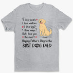 Custom Name Dog Dad Father's Day Gifts - Personalized Apparel