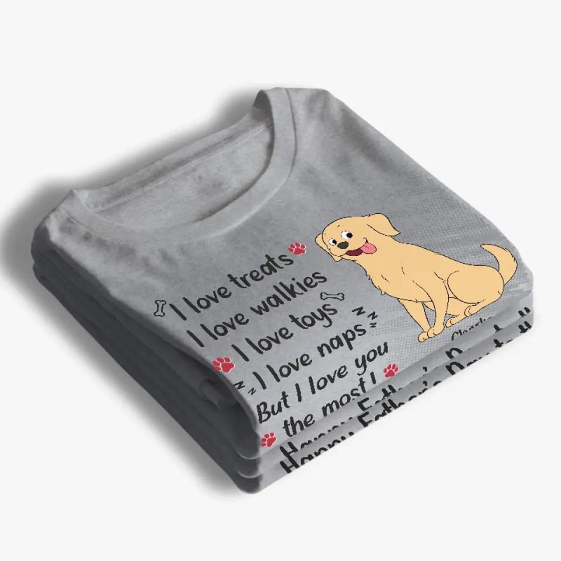 Custom Name Dog Dad Father's Day Gifts - Personalized Apparel