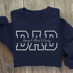 Custom Name Dad Gifts for Father - Personalized Embroidered Sweatshirt