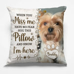 Custom Pet Photo Memorial Gifts for Dog Lovers - Personalized Pillow