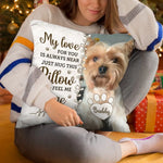 Custom Pet Photo Memorial Gifts for Dog Lovers - Personalized Pillow