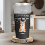 Custom Name Dog Dad Gifts - Personalized Aluminum Changing Color Cup