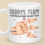 Custom Name Daddy's Team Family Gifts for Dad - Personalized Mugs