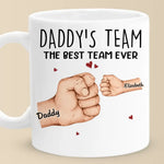 Custom Name Daddy's Team Family Gifts for Dad - Personalized Mugs