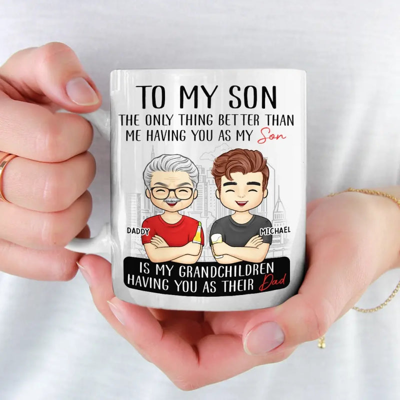 Custom Son Dad Family Gifts - Personalized Mugs