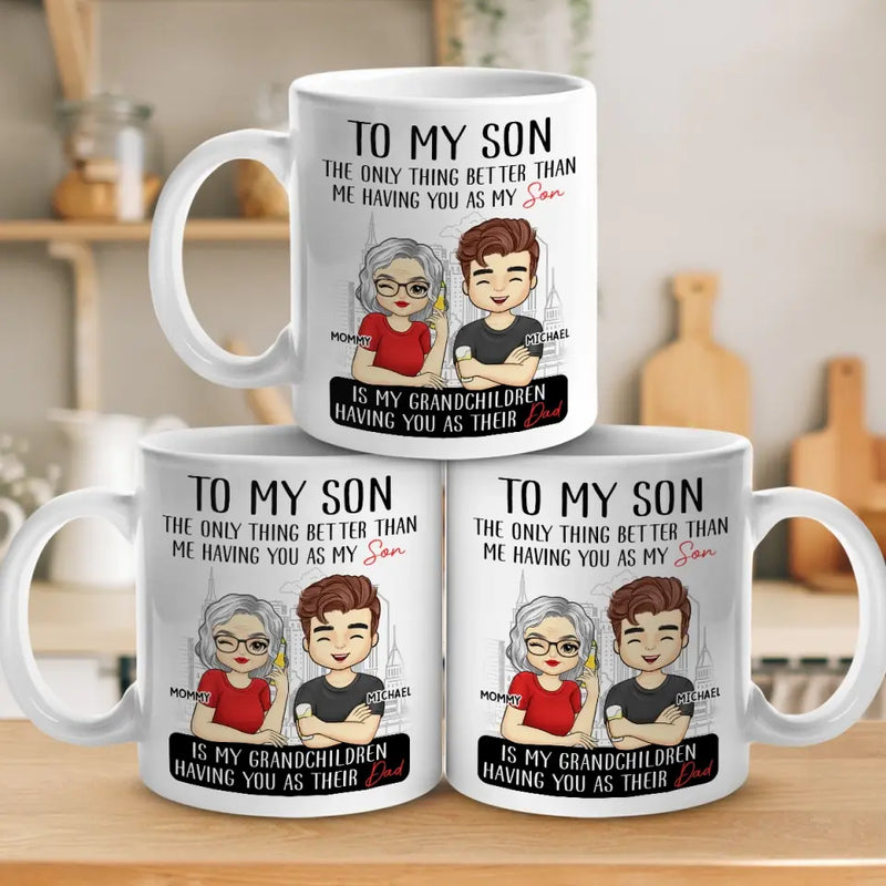 Custom Son Dad Family Gifts - Personalized Mugs