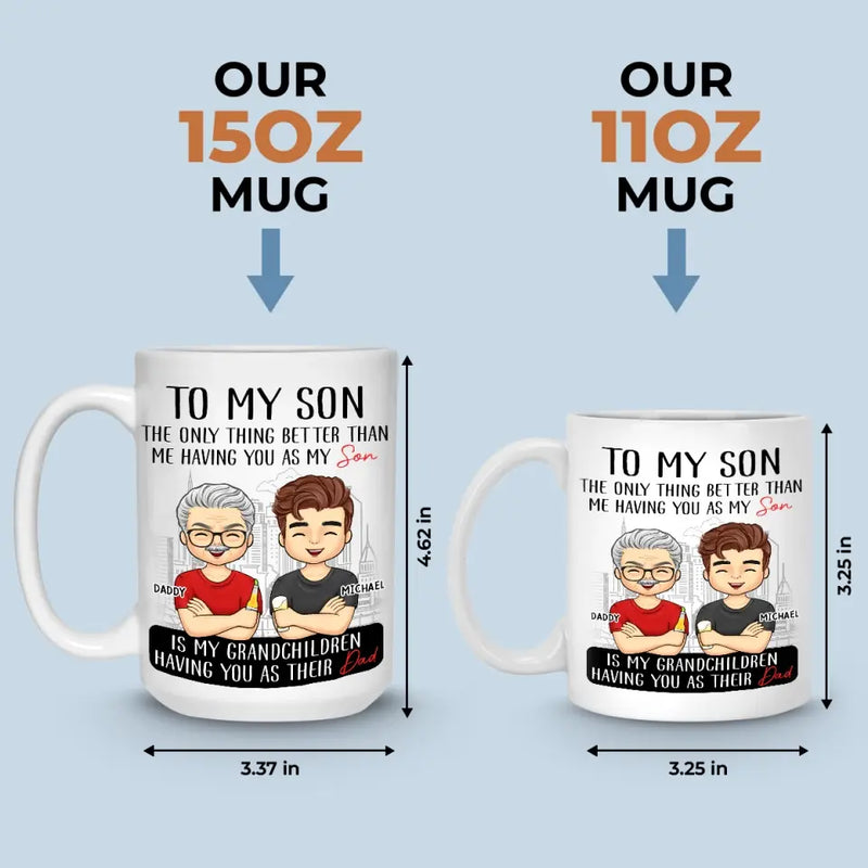 Custom Son Dad Family Gifts - Personalized Mugs