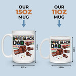 Custom Name Black Dad Gifts - Personalized Mugs