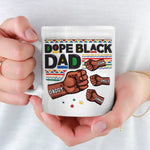 Custom Name Black Dad Gifts - Personalized Mugs