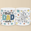 Papa, You Are My Anchor In A Stormy Sea - Family Personalized Custom 3D Inflated Effect Printed Mug - Father's Day, Gift For Dad