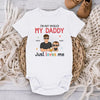 I'm As Lucky As Can Be - Family Personalized Custom Baby Onesie - Father's Day, Baby Shower Gift, Gift For First Dad