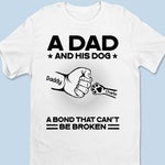 Custom Name Dad and Dog Gifts - Personalized Apparel