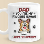 Custom Name Dog Dad Father's Day Gifts - Personalized Mugs