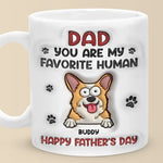 Custom Name Dog Dad Father's Day Gifts - Personalized Mugs