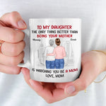 Custom Name Mother Daughter Gifts for Moms - Personalized Mugs