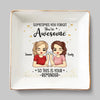 Good Friends Are Like Stars - Bestie Personalized Custom Jewelry Dish - Gift For Best Friends, BFF, Sisters