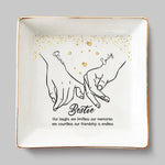 Custom Name Best Friend Gifts - Personalized Jewelry Dish