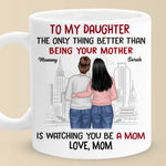 Custom Name Mother Daughter Gifts for Moms - Personalized Mugs